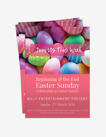 Cute Easter Sunday Event Flyer