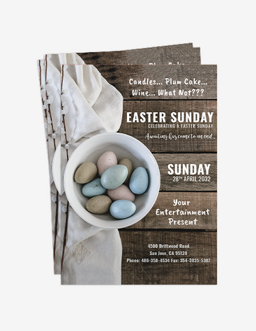 Easter Sunday Celebration Flyer