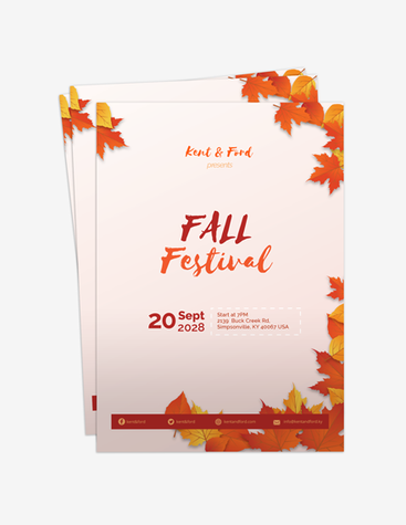 Charming Fall Festival Flyer