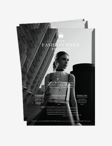Greyscale Fashion Week Flyer