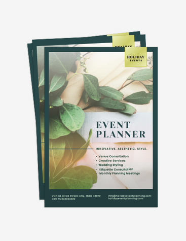 Green Event Planner Flyer