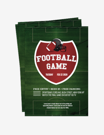 Football Game Flyer
