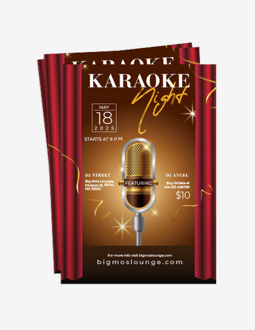 Classy Karaoke Night Flyer