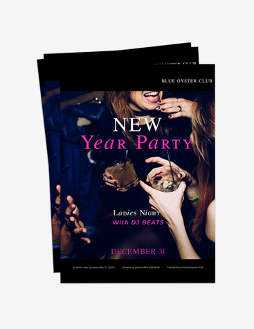 New Year Ladies Night Flyer
