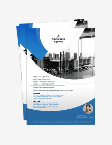 Simple Recruiting Agency Flyer