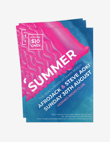 Cute Summer Party Flyer