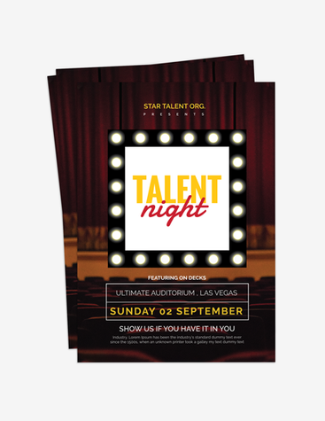Classy Talent Night Flyer