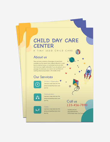 Colorful Daycare Flyer