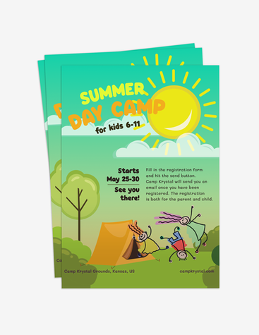Fun Summer Day Camp Flyer