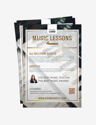 Chic Music Lessons Flyer