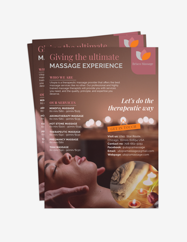 Modern Massage Parlor Flyer