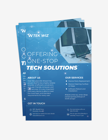 Tech Solution Shop Flyer