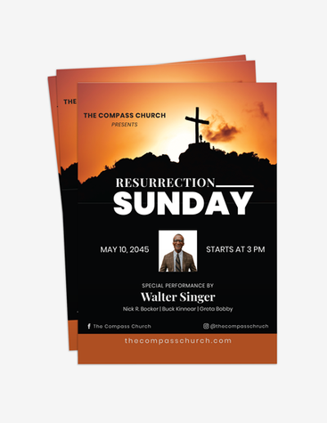 Silhouette Church Event Flyer