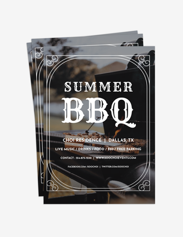 Bold Summer Barbecue Flyer