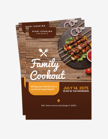 Modern Family Cookout Flyer