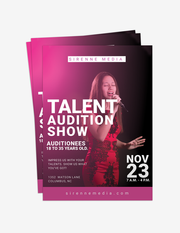 Talent Show Audition Flyer