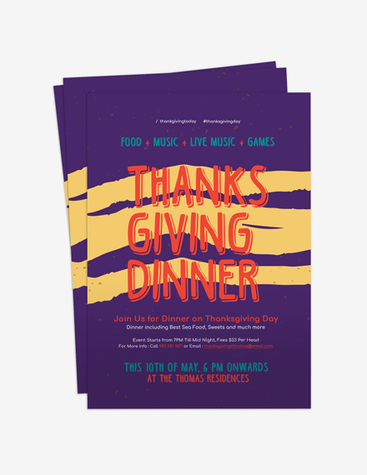 Colorful Thanksgiving Flyer
