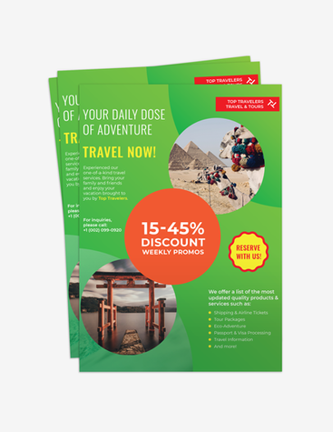 Green Travel Agency Flyer