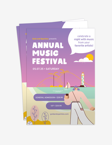 Creative Music Festival Flyer