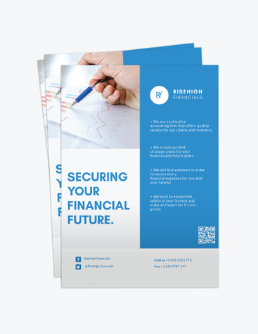 Blue Finance Services Flyer