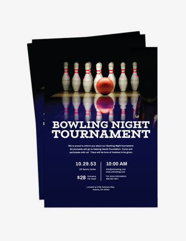 Bowling Tournament Flyer