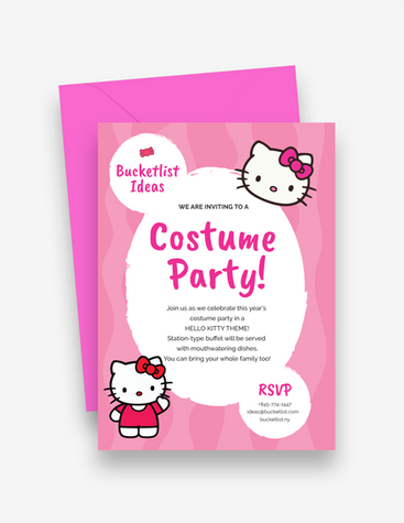 Cute Costume Party Invitation