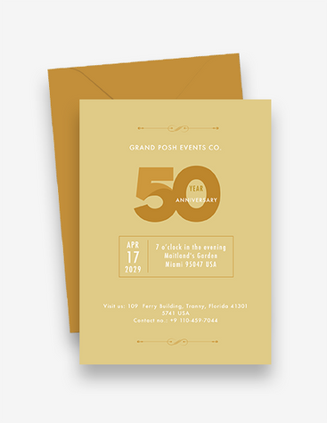 Golden Anniversary Invitation