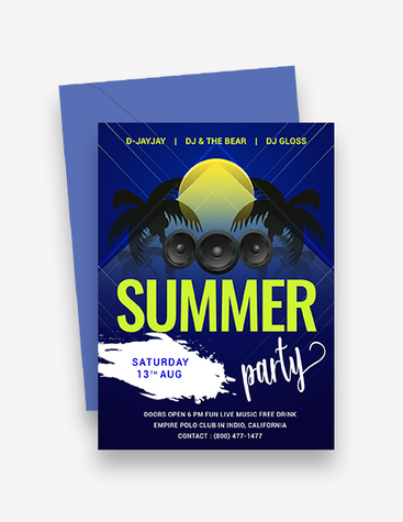 Bold Summer Party Invitation