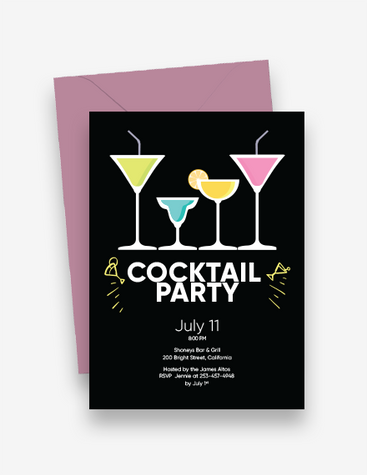 Glamorous Cocktail Party Invitation