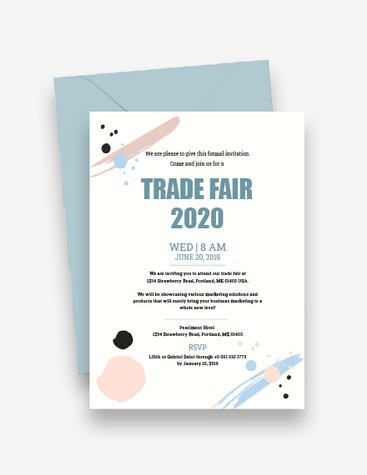 Stylish Trade Fair Invitation