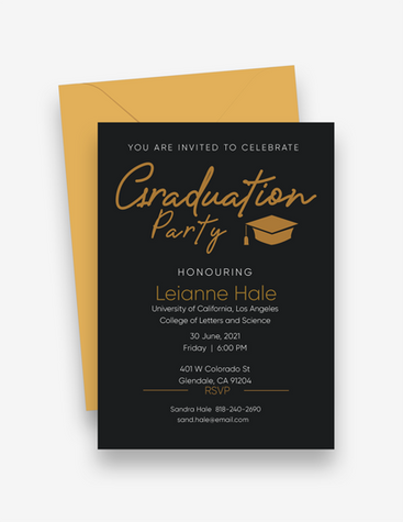 Elegant Graduation Party Invitation