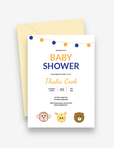 Neat Baby Shower Invitation