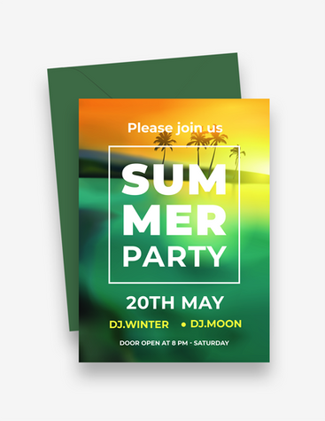 Vibrant Summer Party Invitation