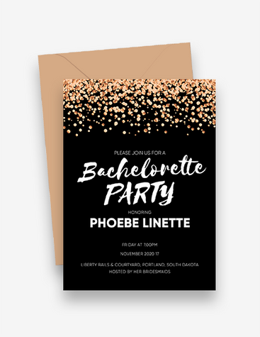 Elegant Bachelorette Party Invitation