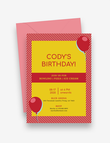 Cheeky Birthday Party Invitation
