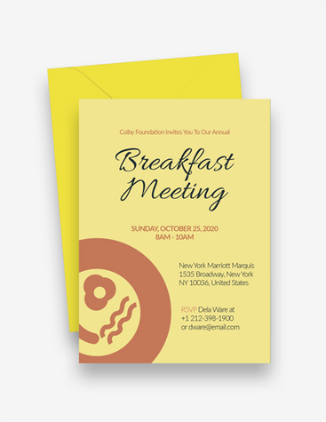 Breakfast Meeting Invitation