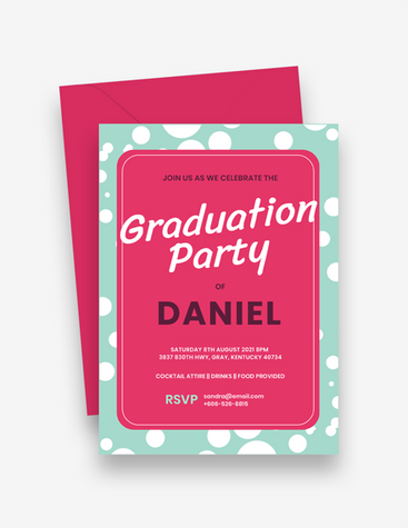 Loud Graduation Party Invitation