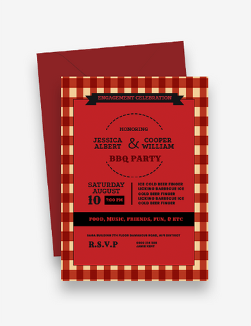 Country BBQ Party Invite