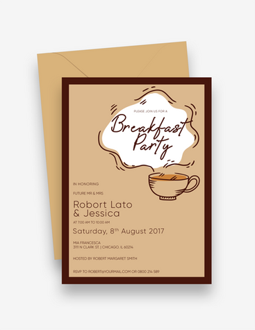 Breakfast Party invitation