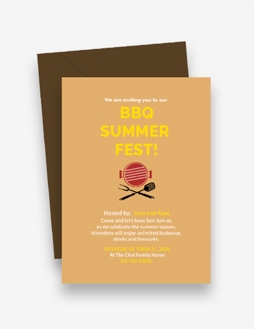BBQ Summer Fest Invitation