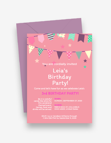 Cute Birthday Party Invite