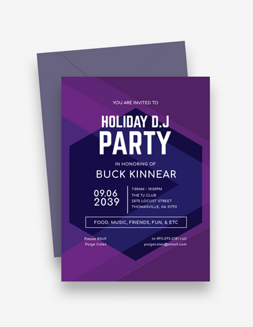 Club DJ Party Invitation