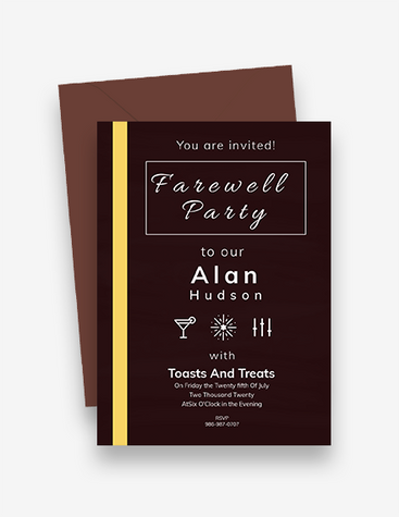 Elegant Farewell Party invitation