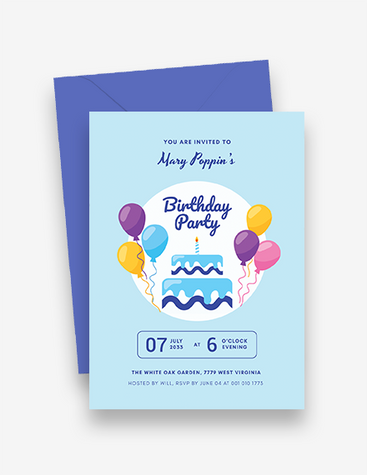 Playful Birthday Party Invitation