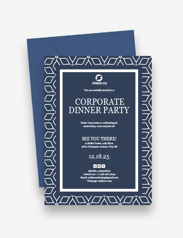 Chic Corporate Party Invite