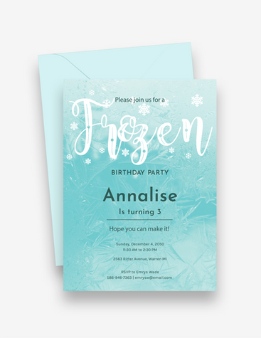 Frozen-Themed Invitation