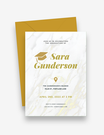 Chic Graduation Invitation