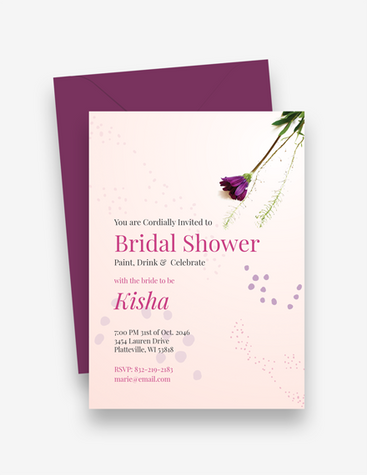 Classy Bridal Shower Invite
