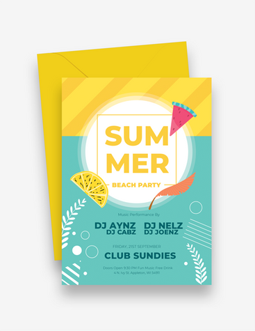 Refreshing Summer Party Invitation