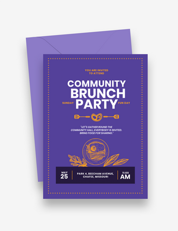Community Brunch Invitation
